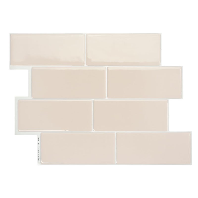 SMART TILES Peel and Stick Backsplash - 5 Sheets of 11.56"" x 8.38"" - 3D Adhesive Peel and Stick Tile Backsplash for Kitchen, Bathroom, Wall Tile - Image 1